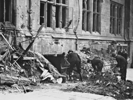 The Council House photographed on the morning of Good Friday after taking another pasting form the Luftwaffe